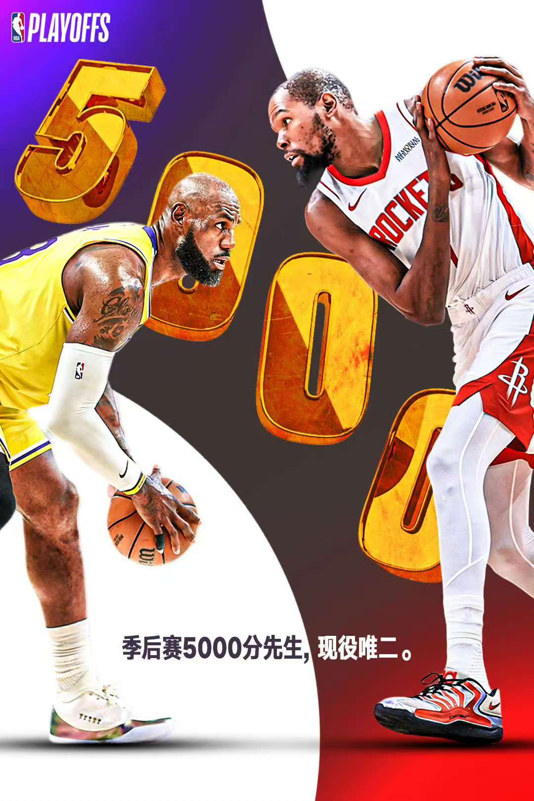 En Durants Twilight-saga: Rockets vs. Lakers, 37-årige Durant når 5000 point